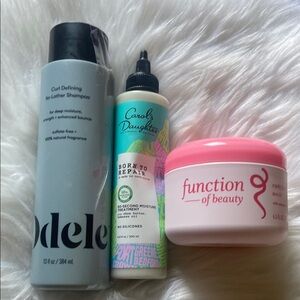 Curly Haircare Bundle; Odele Carols Daughter & Function Of Beauty